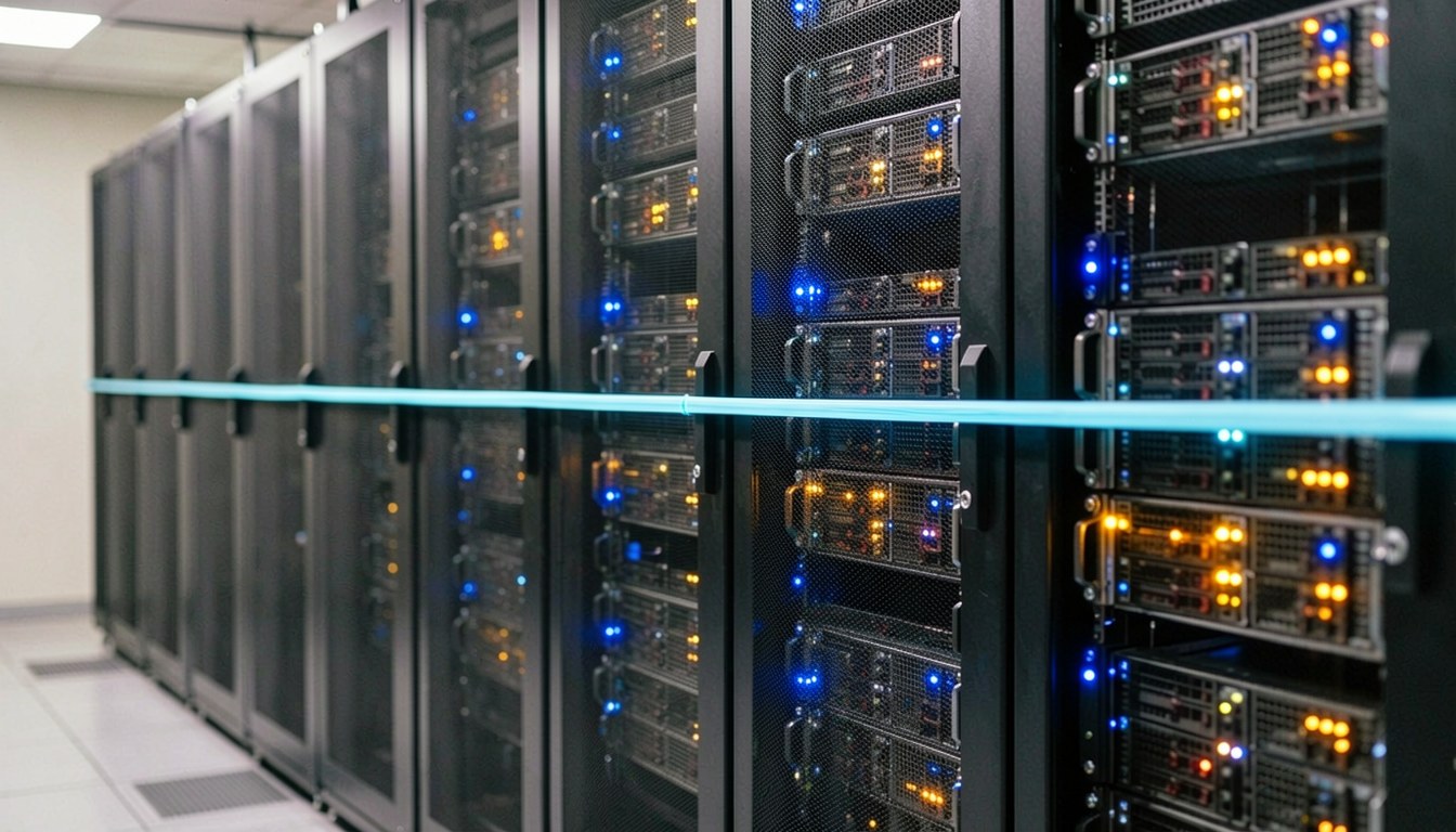 AI 大模型上下文視窗示意：長條形數據流入模型，示意長文本處理