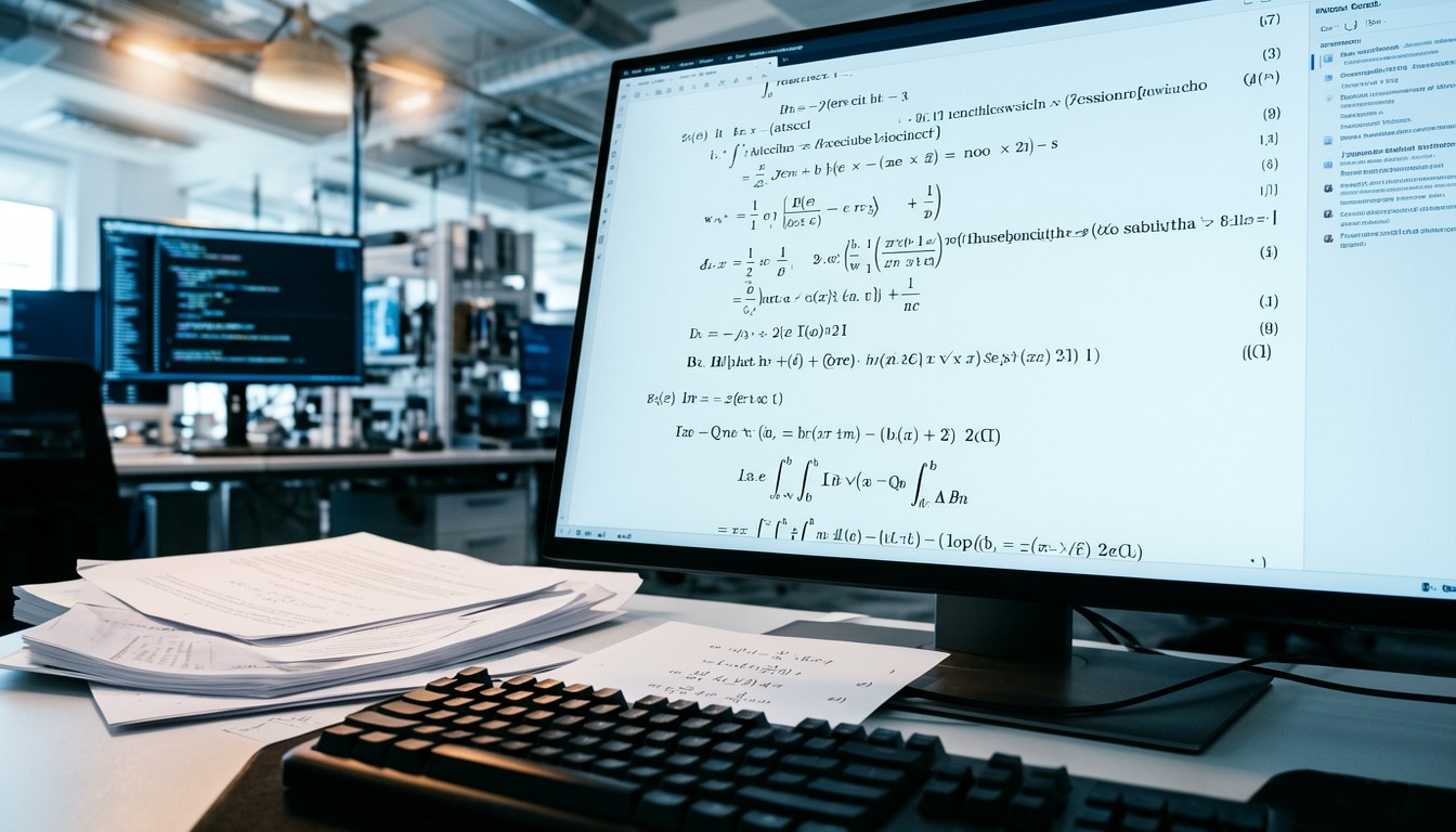 AI 生成數學證明被逐條上載去 GitHub 儲存庫，畫面以抽象示意方式呈現（示意圖）