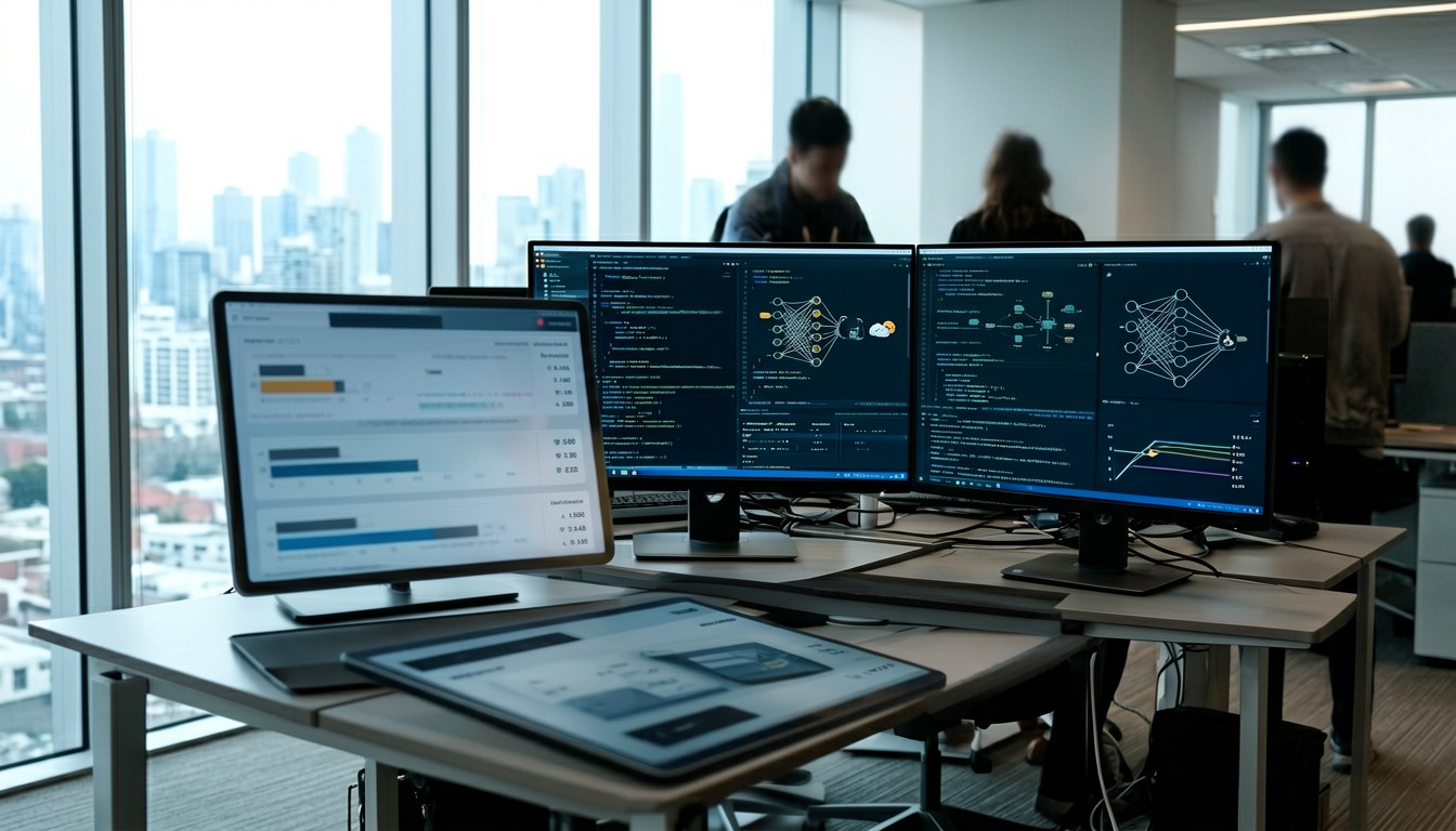 示意圖：AI 初創企業生態系