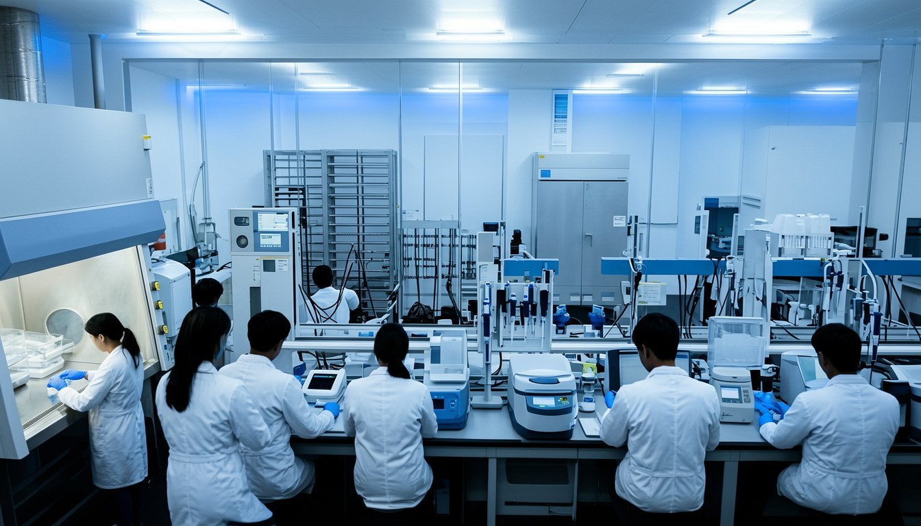 示意圖：英國政府AI生物安全實驗室大樓外觀