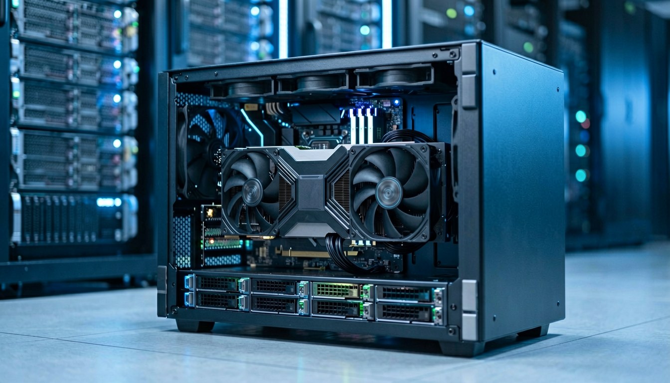 示意圖：數據中心 GPU 伺服器