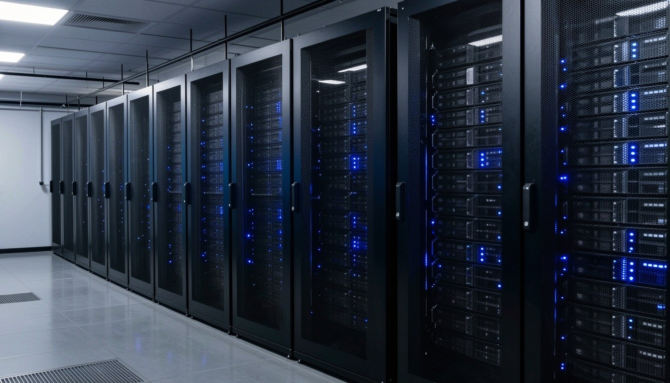 資料中心伺服器機房示意圖