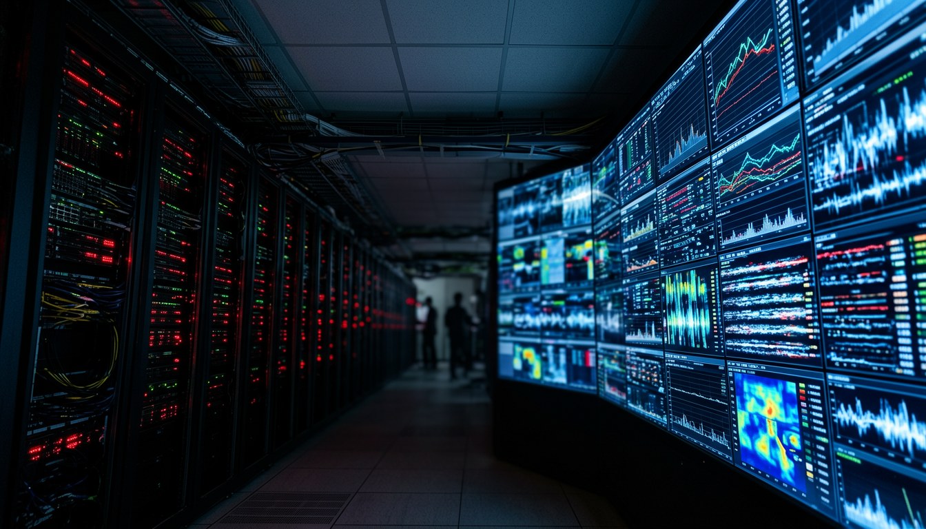 資料中心伺服器機櫃，象徵 AI 代理大量流量對維基媒體系統造成壓力（示意圖）