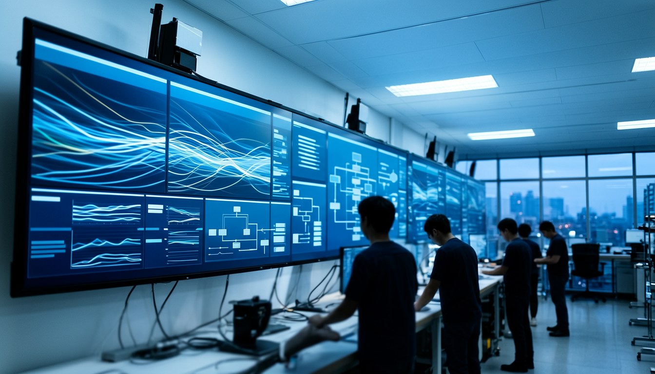 示意圖：企業數據中心同流程自動化儀板