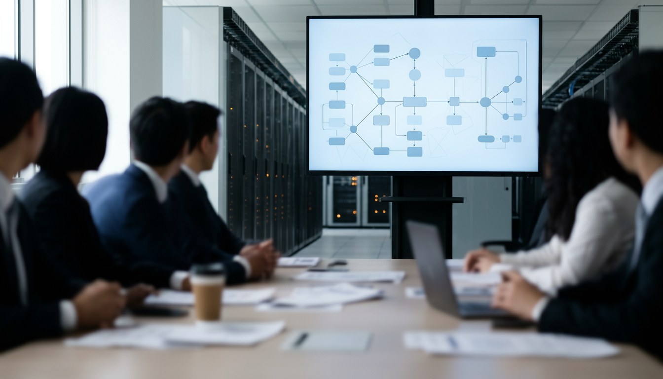 AI agent 初創融資示意圖：中央服務節點向多間企業機構分支輸出，象徵資本流入開源 AI agent 公司