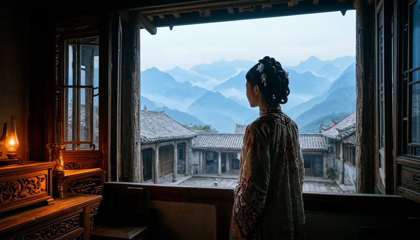 AI生成的修仙世界場景，示意圖