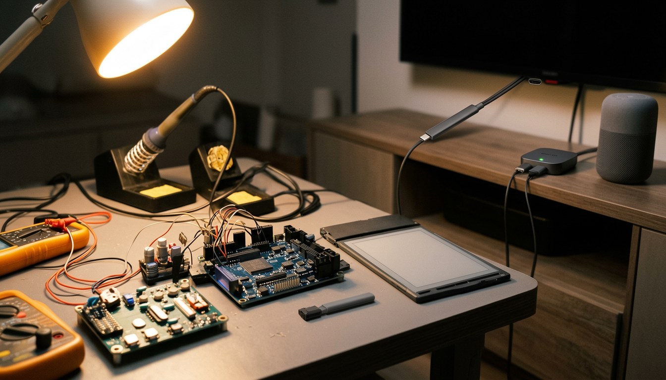 開發者工作台上嘅平價硬件同電子元件，用於連接AI代理