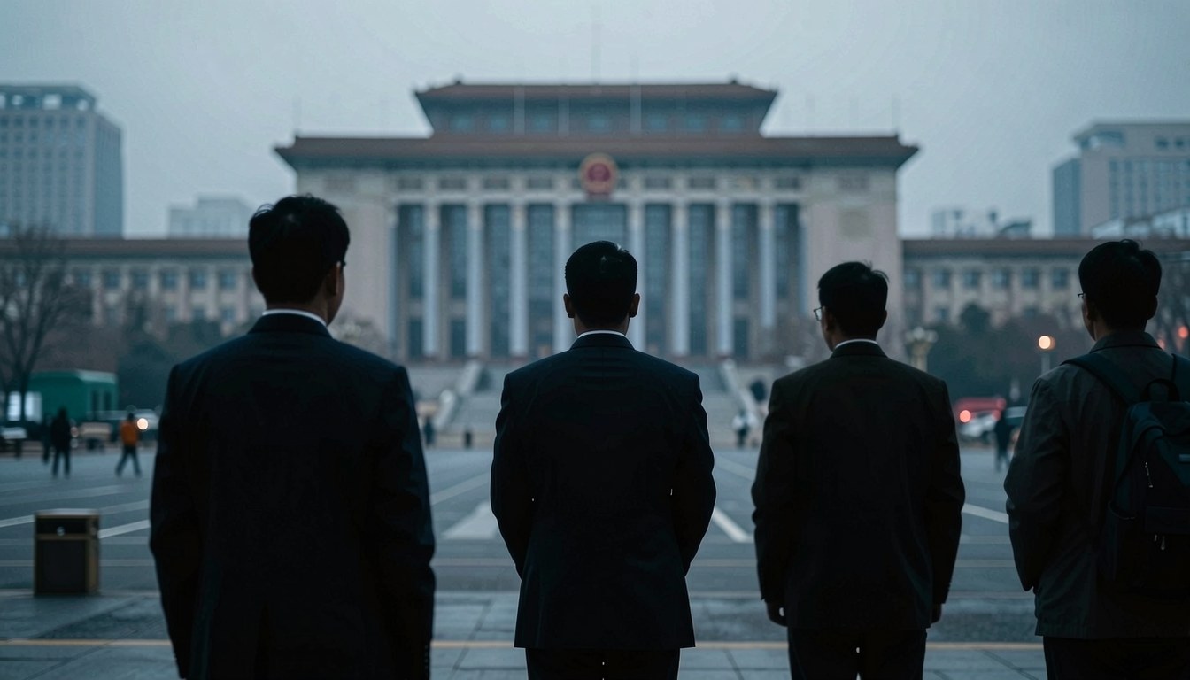 示意圖：數據流入大型伺服器，象徵大模型訓練數據